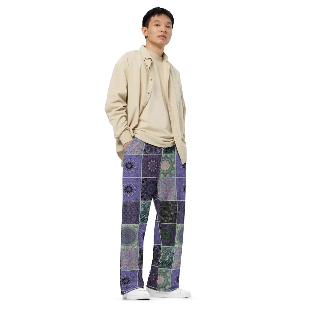 Lavender Crazy Quilt Wideleg Pants product image (3)