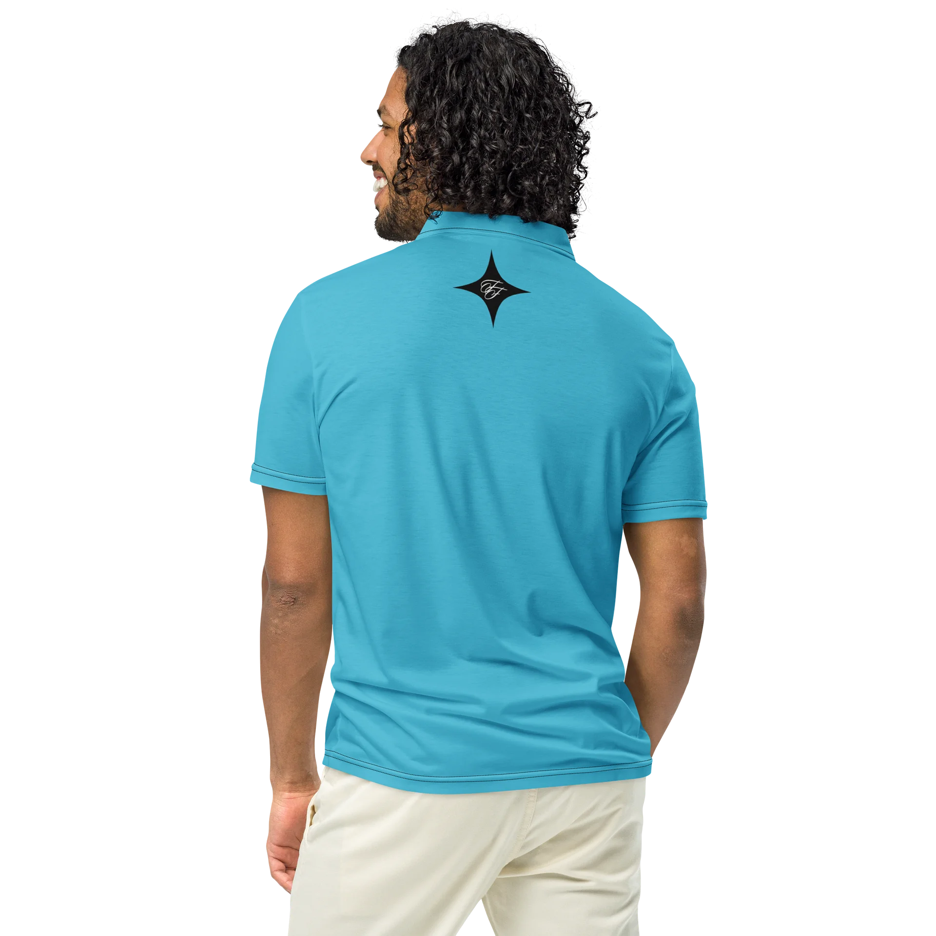 F&F Left Script Slim Fit Polo Shirt (AQ) product image (5)