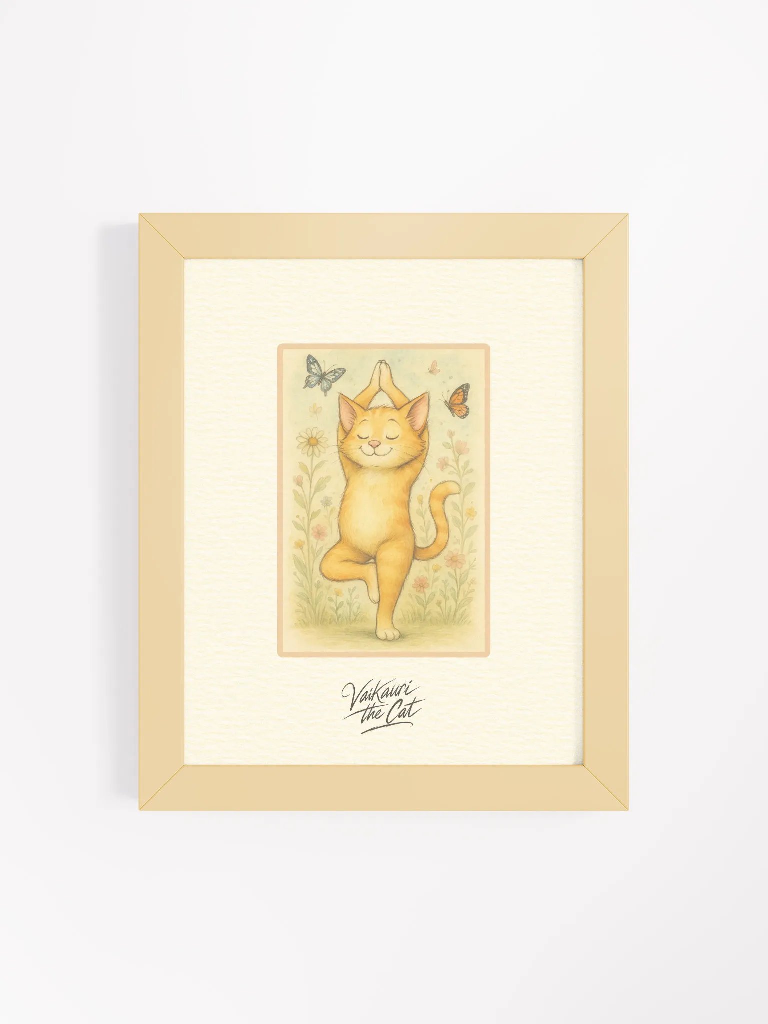 Vaikauri The Cat Yoga Artprint product image (8)