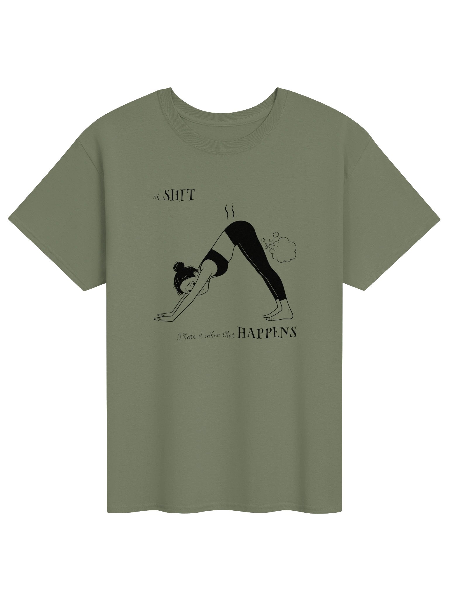 Shit Happens Yoga T-shirt product image (1)