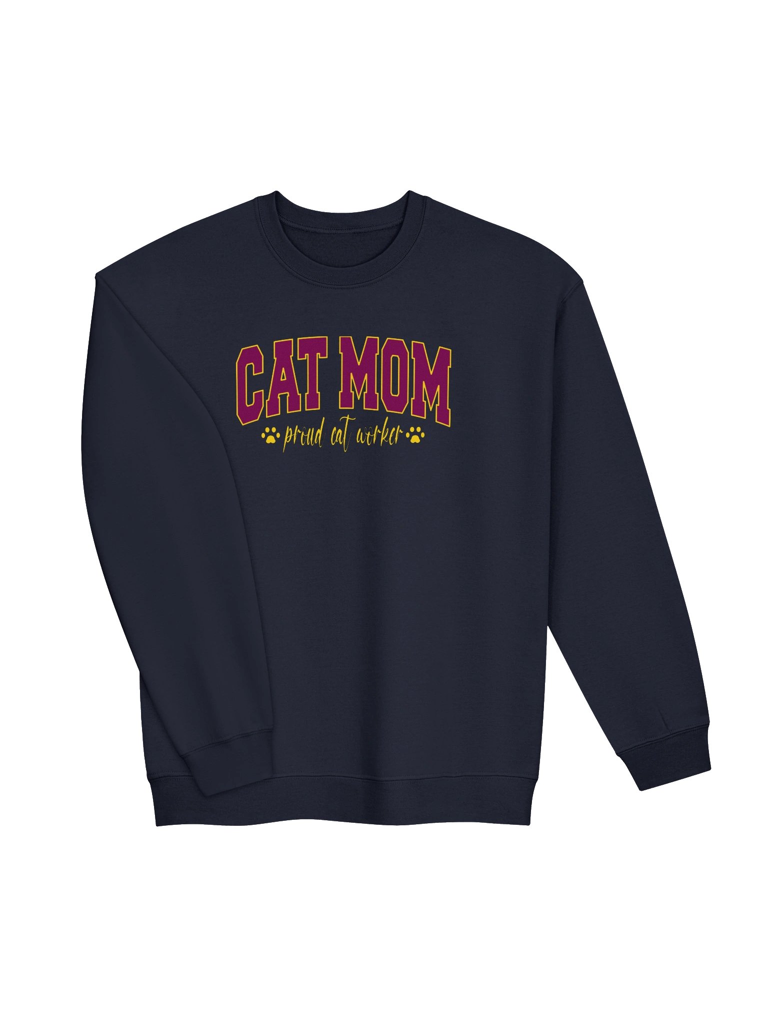 Cat Mom 2 (proud cat worker) - Unisex Adult Sweatshirt product image (2)