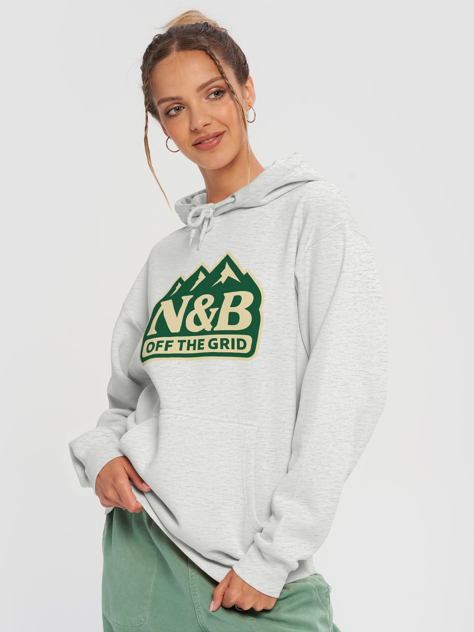 N&B Off the Grid Off White Hoodie product image (1)