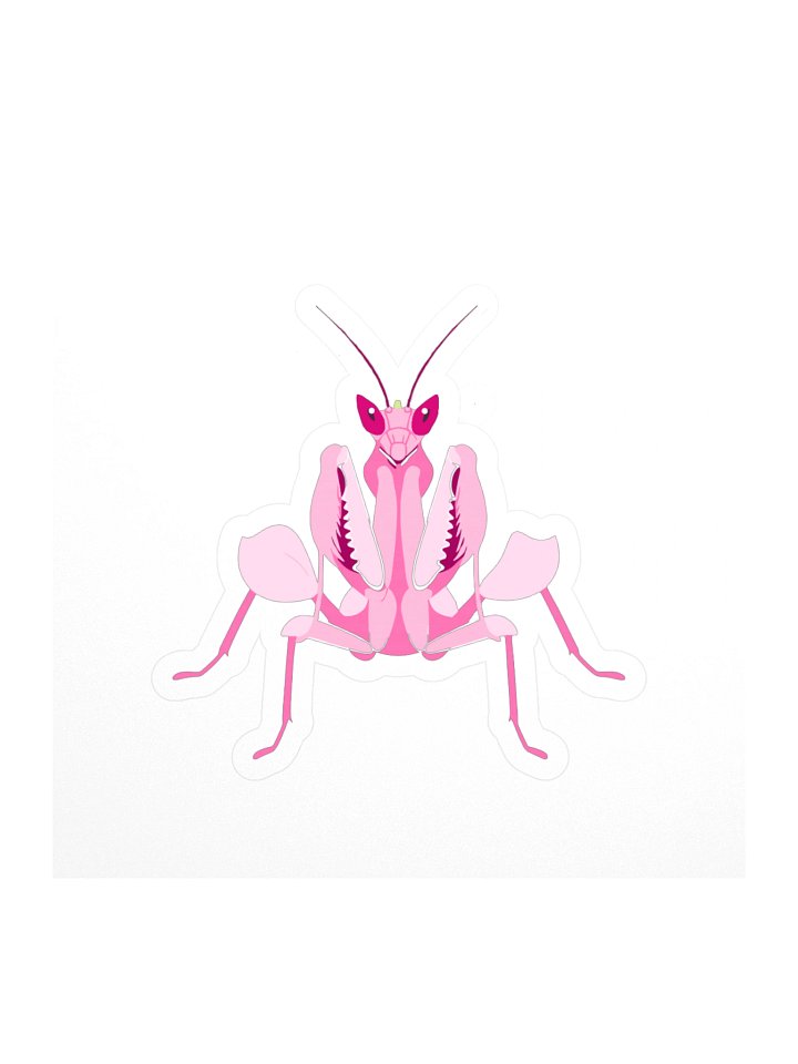 orchid mantis sticker product image (1)