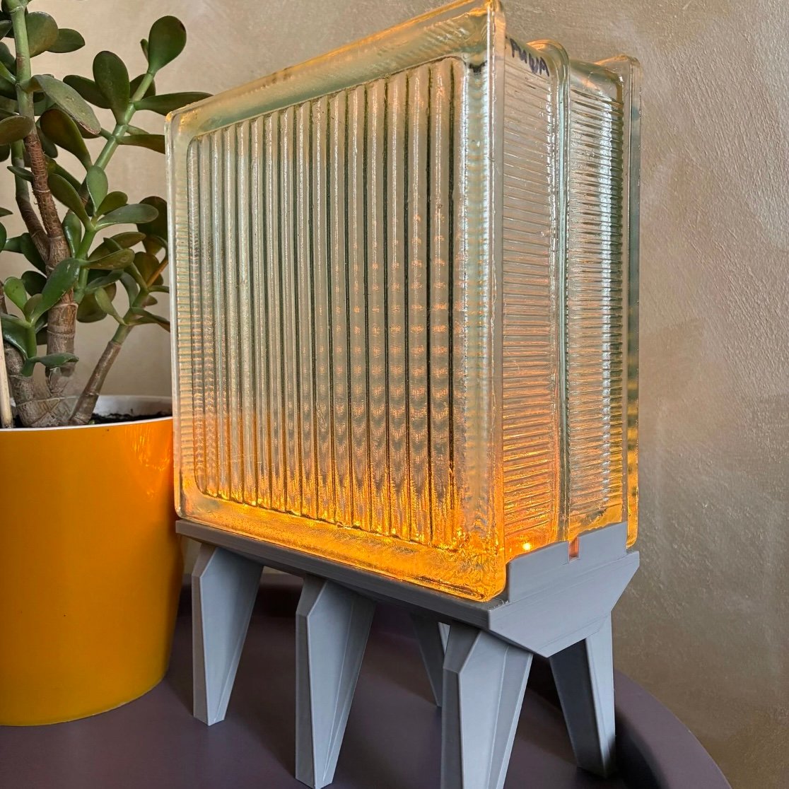 True Soviet Glass Block Lamp product image (4)