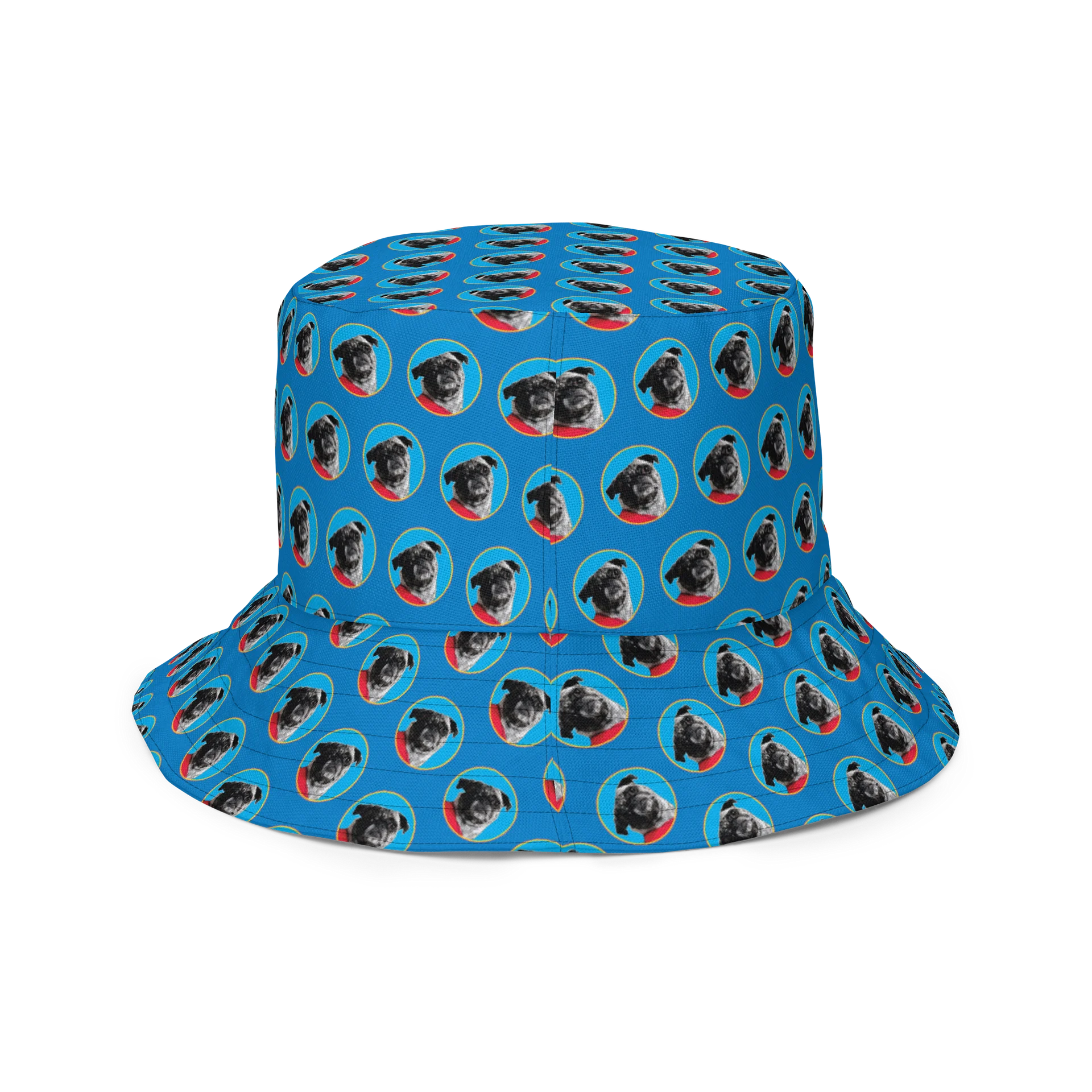 FranSci the Pug Mafia All-Over Print Reversible Bucket Hat product image (4)