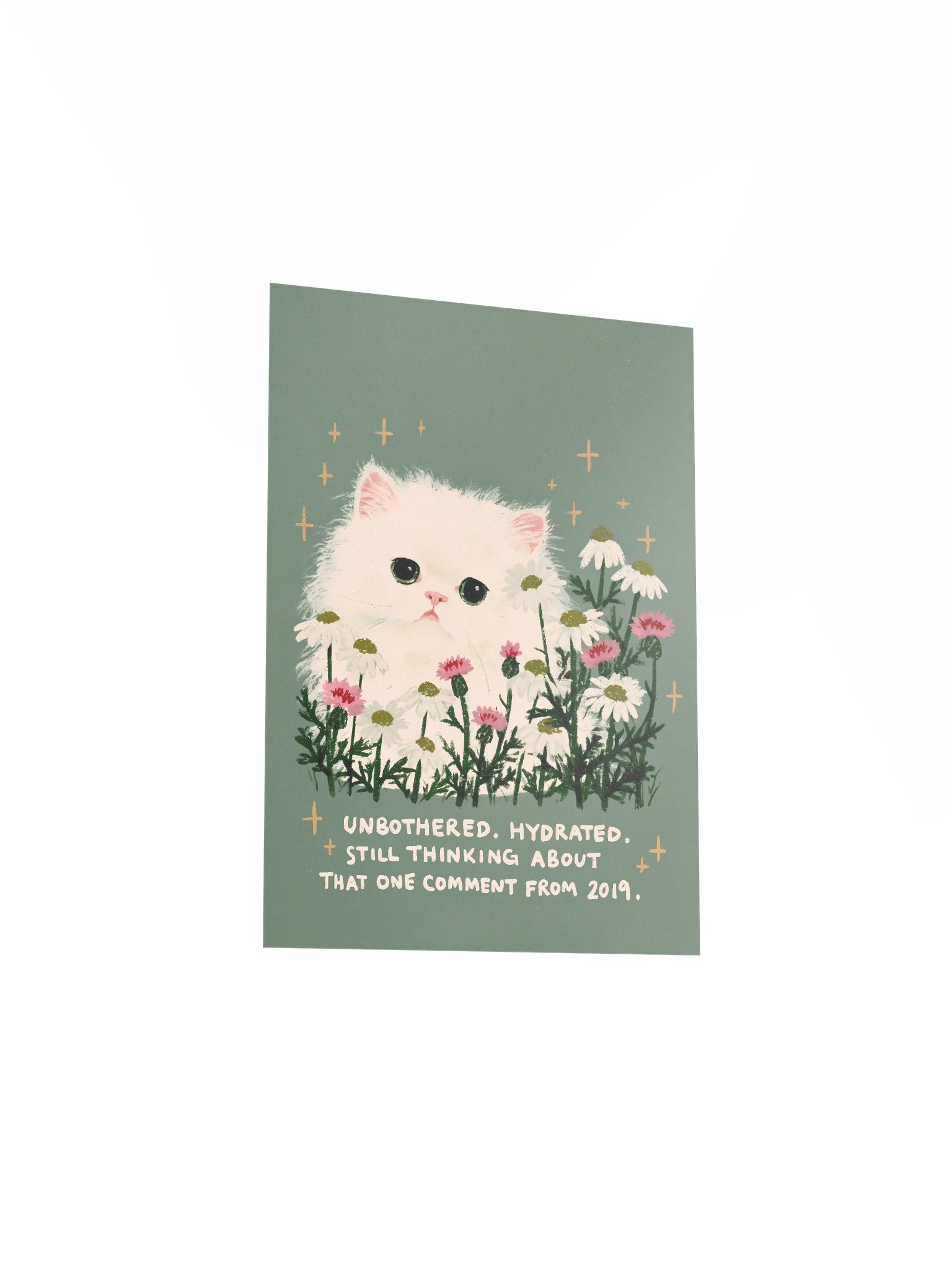 Unbothered Hydrated Kitten Poster product image (3)