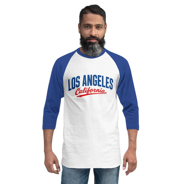 Los Angeles California Baseball-Style Unisex Jersey Raglan Tee product image (2)
