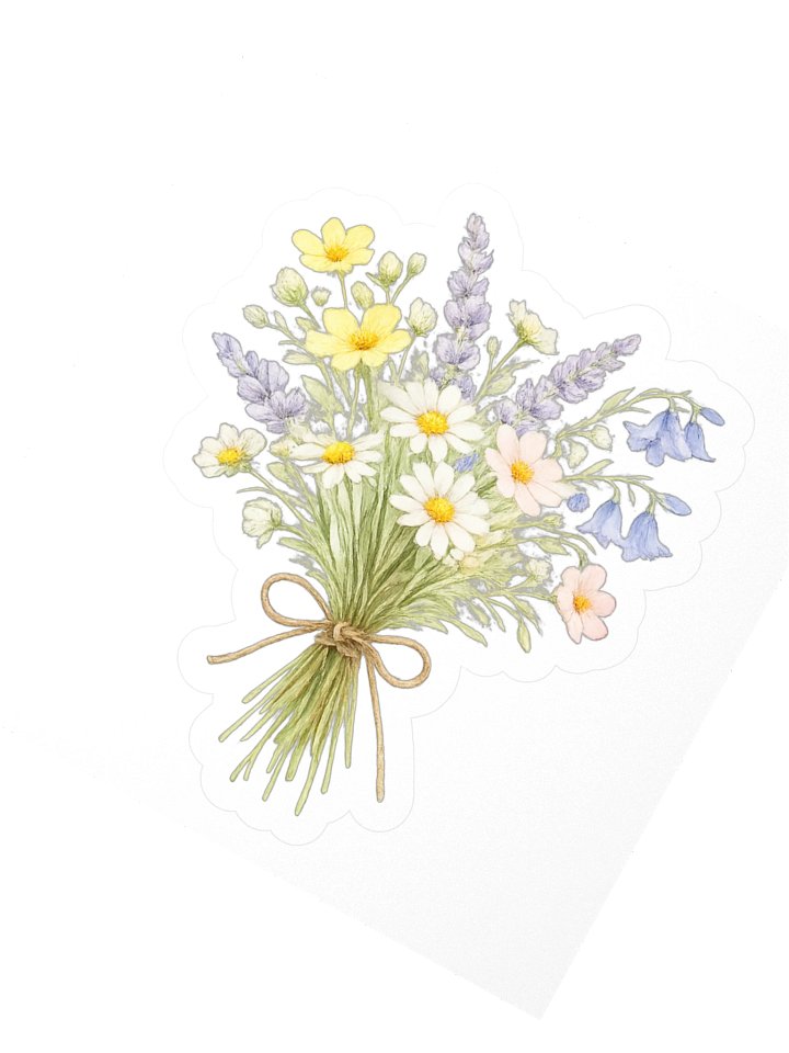 Meadow Bouquet Sticker — The Meadowlight Wildflower Collection product image (6)