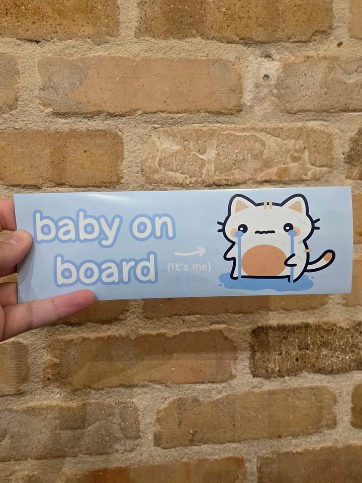 Baby on Board Bumper Magnet product image (1)