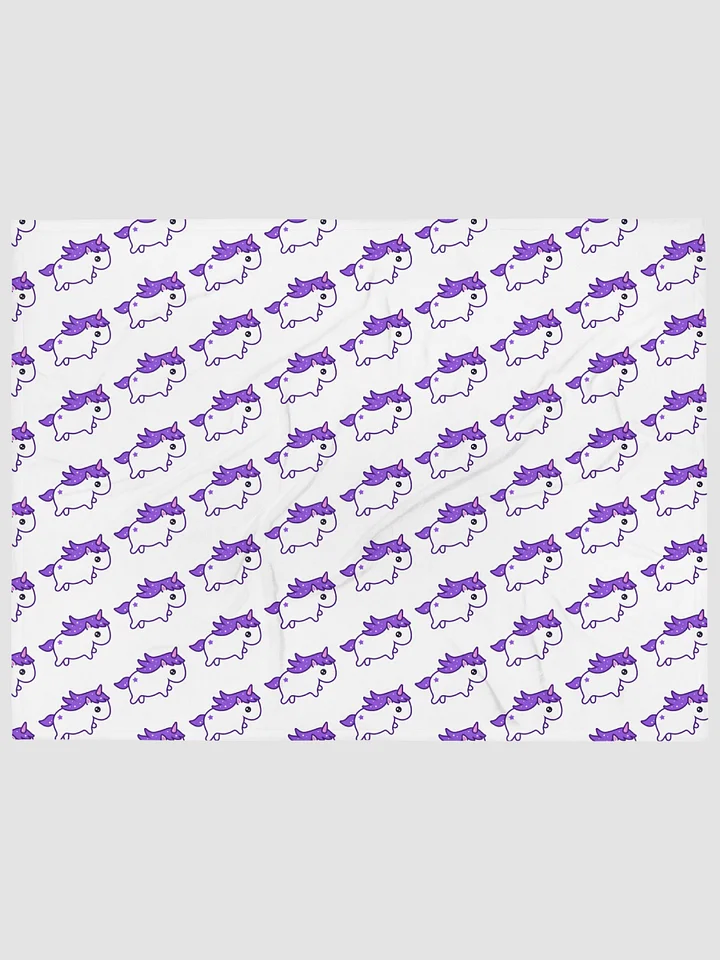 Uwu Unicorn Throw Blanket product image (1)