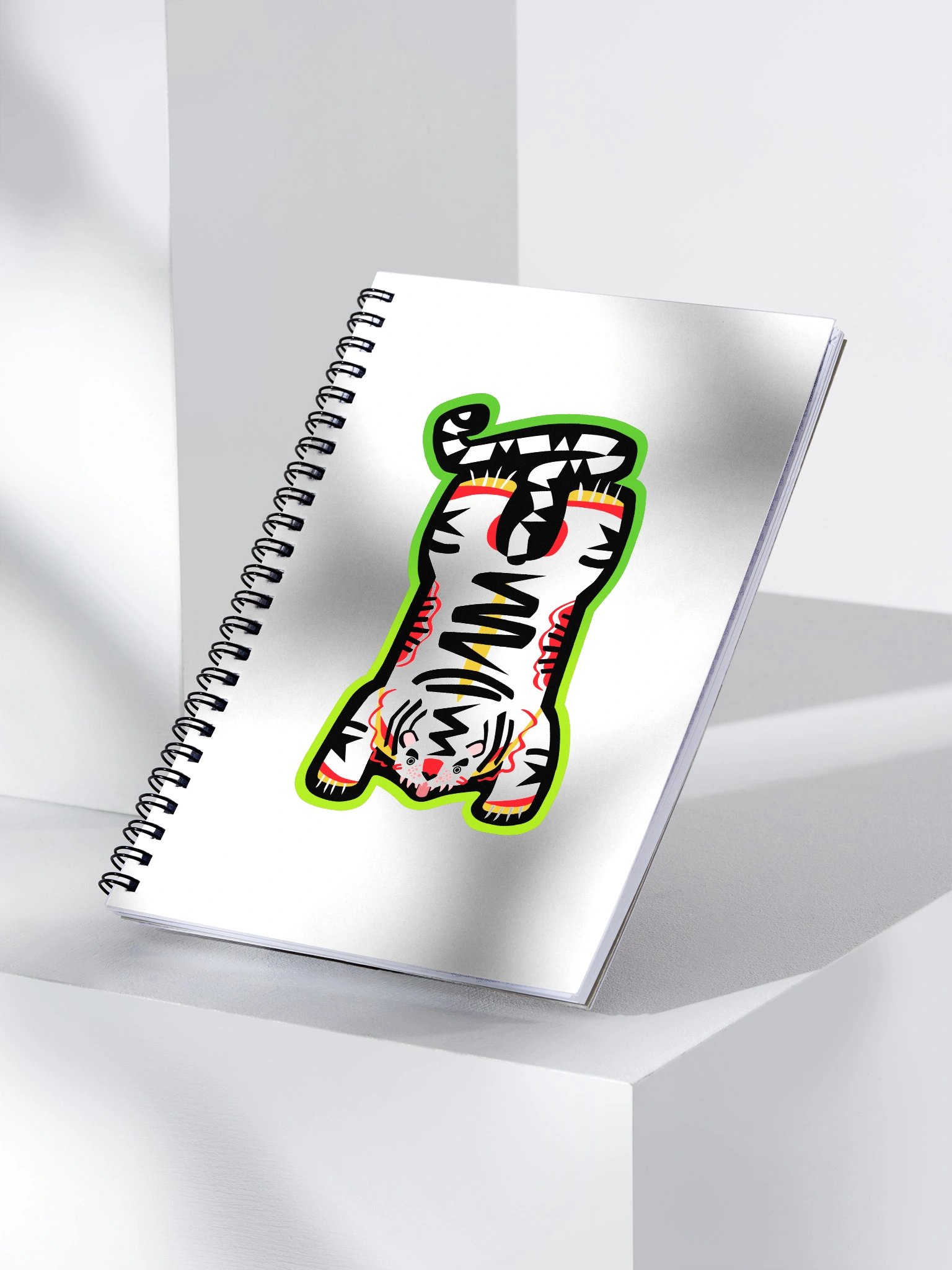 Orange and Lime Tiger Notebook product image (3)