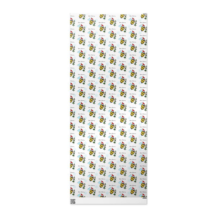 Bee Merry festive Wrapping Paper product image (3)