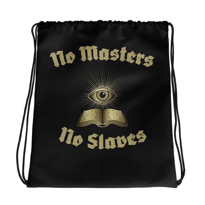 No Masters & No Slaves Drawstring Bag product image (1)