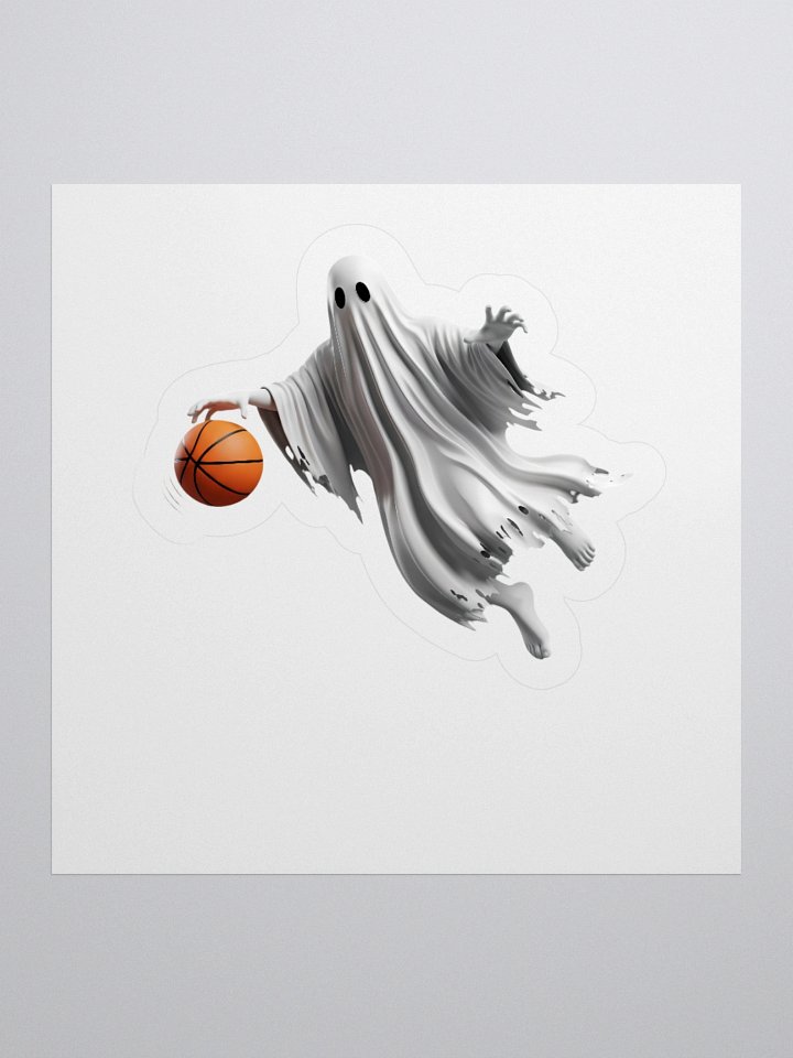Spooky Hoops Ghost Basketball Stickers product image (2)