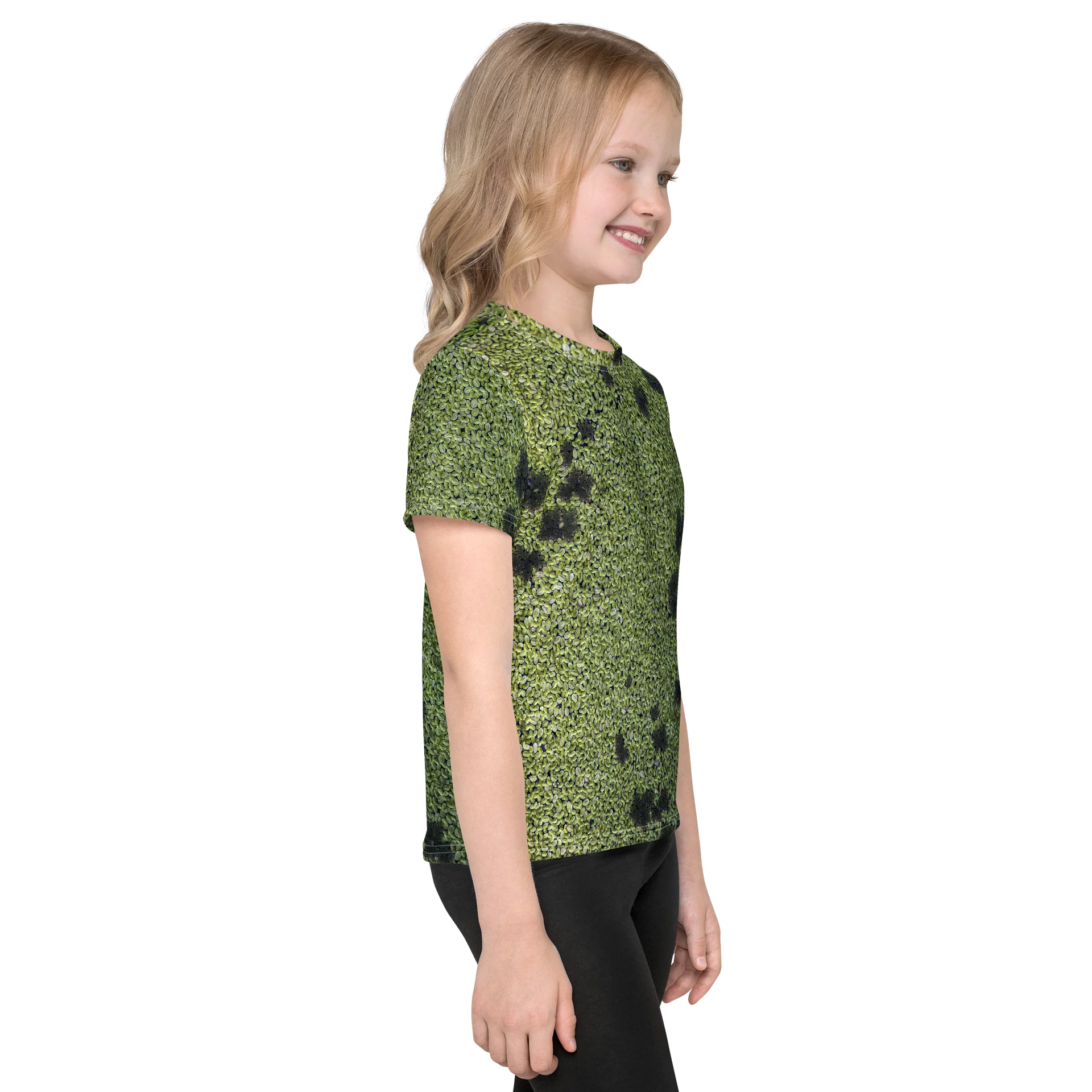 Verdant Life: Kids Green Seeds All-Over Print T-Shirt | Toddler Earthy Green Crew Neck Tee | Plant Lover Graphic Shirt product image (4)
