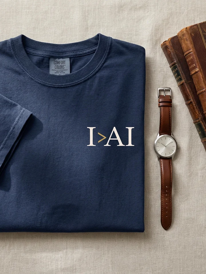 I > AI Retro Aesthetic T- Shirt- Comfort Colors 1717 Heavyweight Tee- Quiet Luxury Heritage Style product image (1)