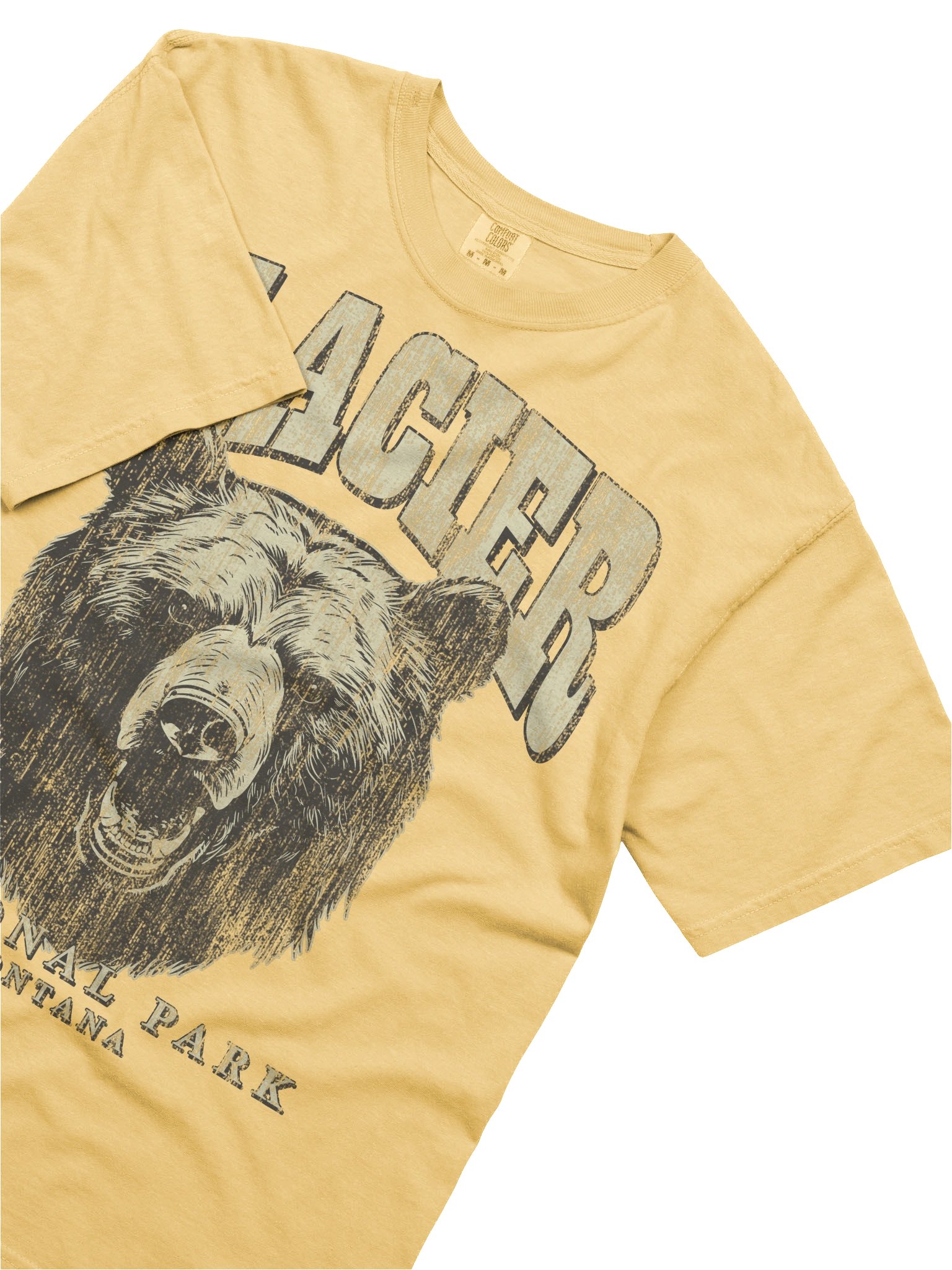 Glacier National Park Shirt – Vintage Bear Graphic Tee Montana Wilderness product image (5)