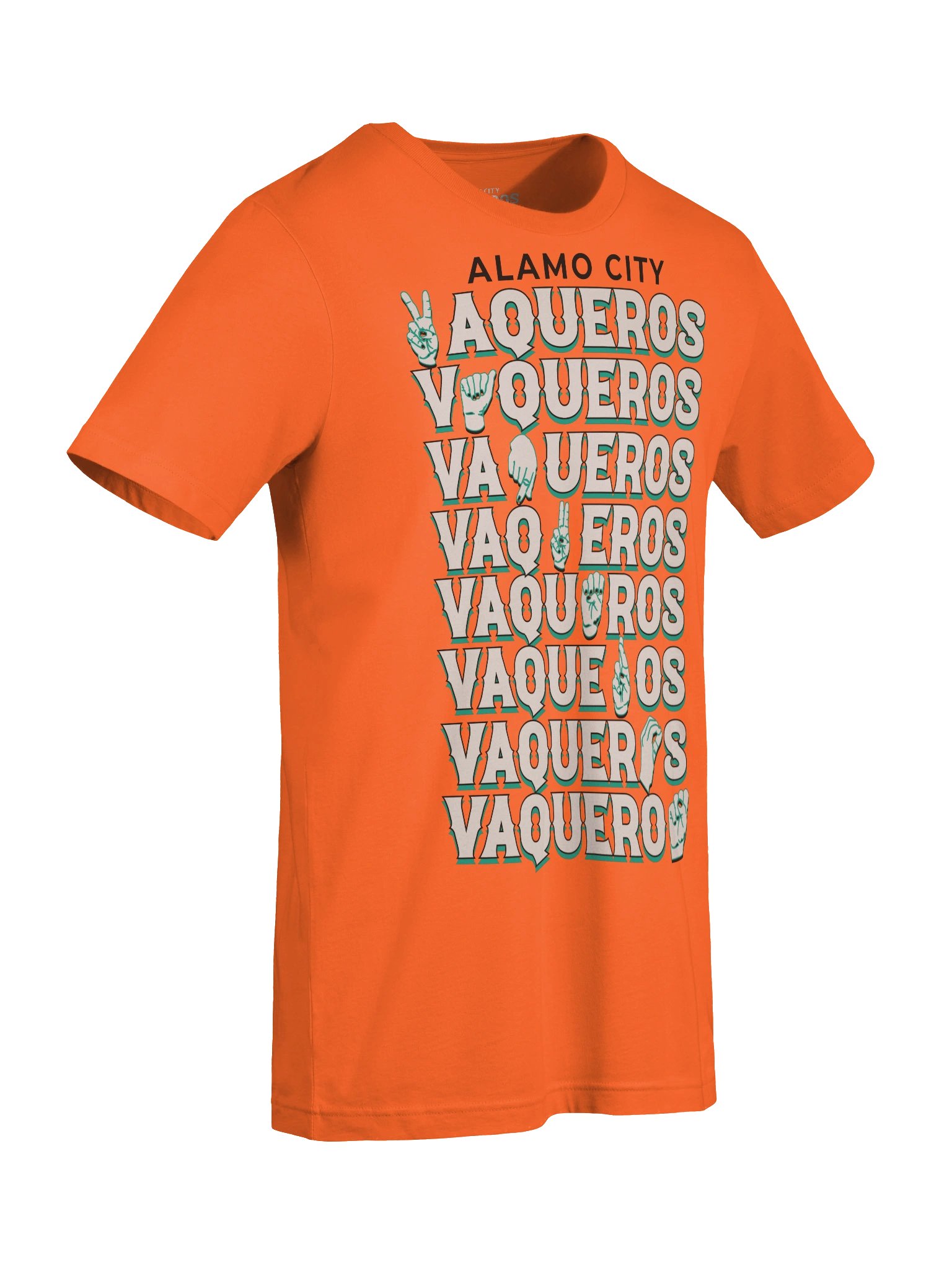 Alamo City Vaqueros Orange ASL Shirt product image (5)