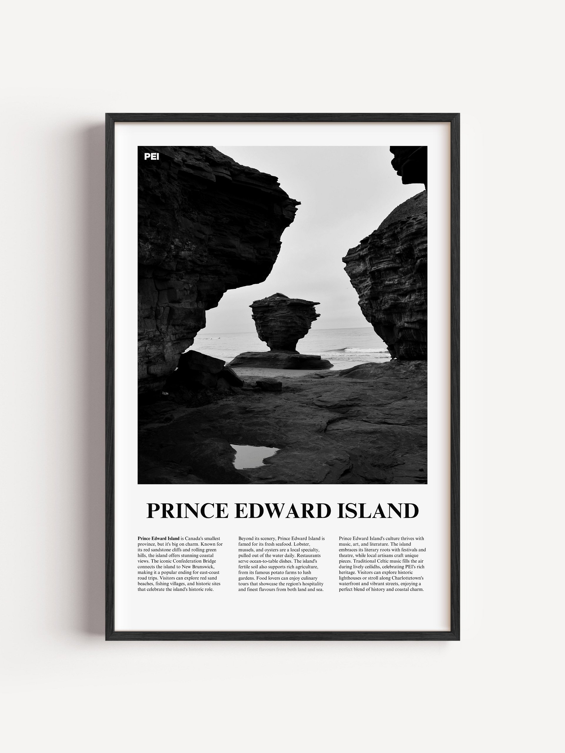 Prince Edward Island 01 Newspaper Poster | Framed product image (1)