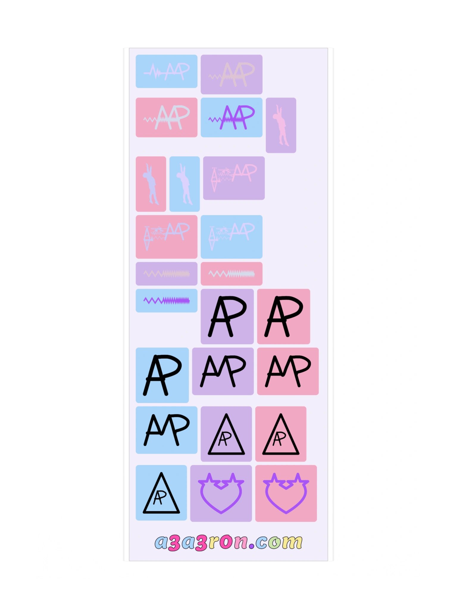 Mega Sticker Pack Vol 1 — Glyphs & Marks · Block Sheet 2 product image (3)