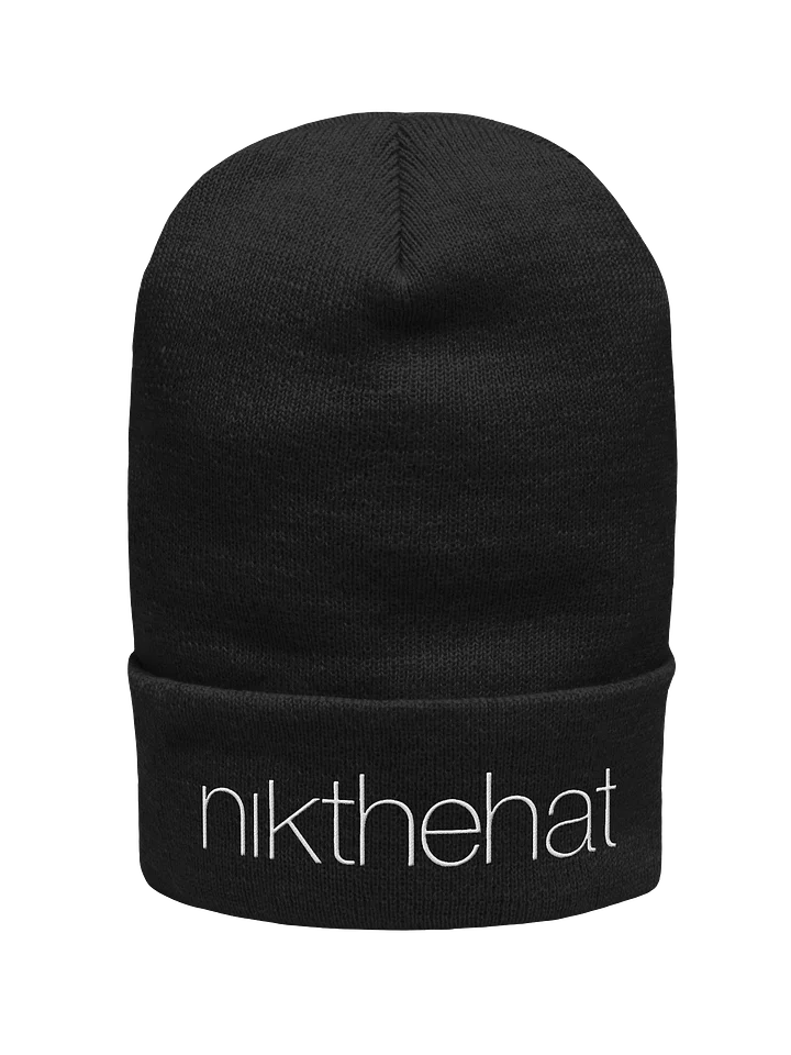 Embroidered Yupoong Cuffed Beanie • nik the hat product image (1)