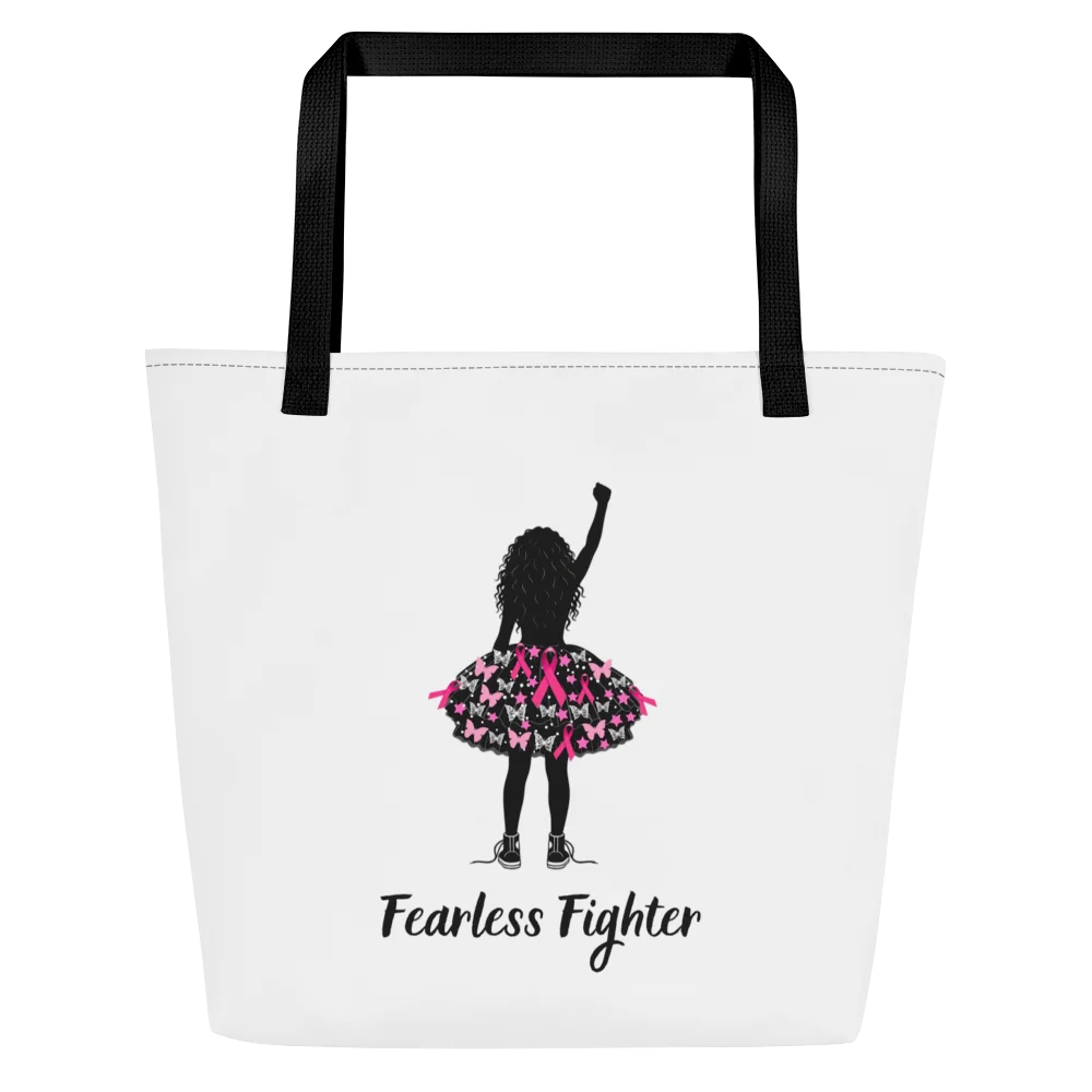 Breast Cancer - Fearless Fighter Tote Bag product image (1)