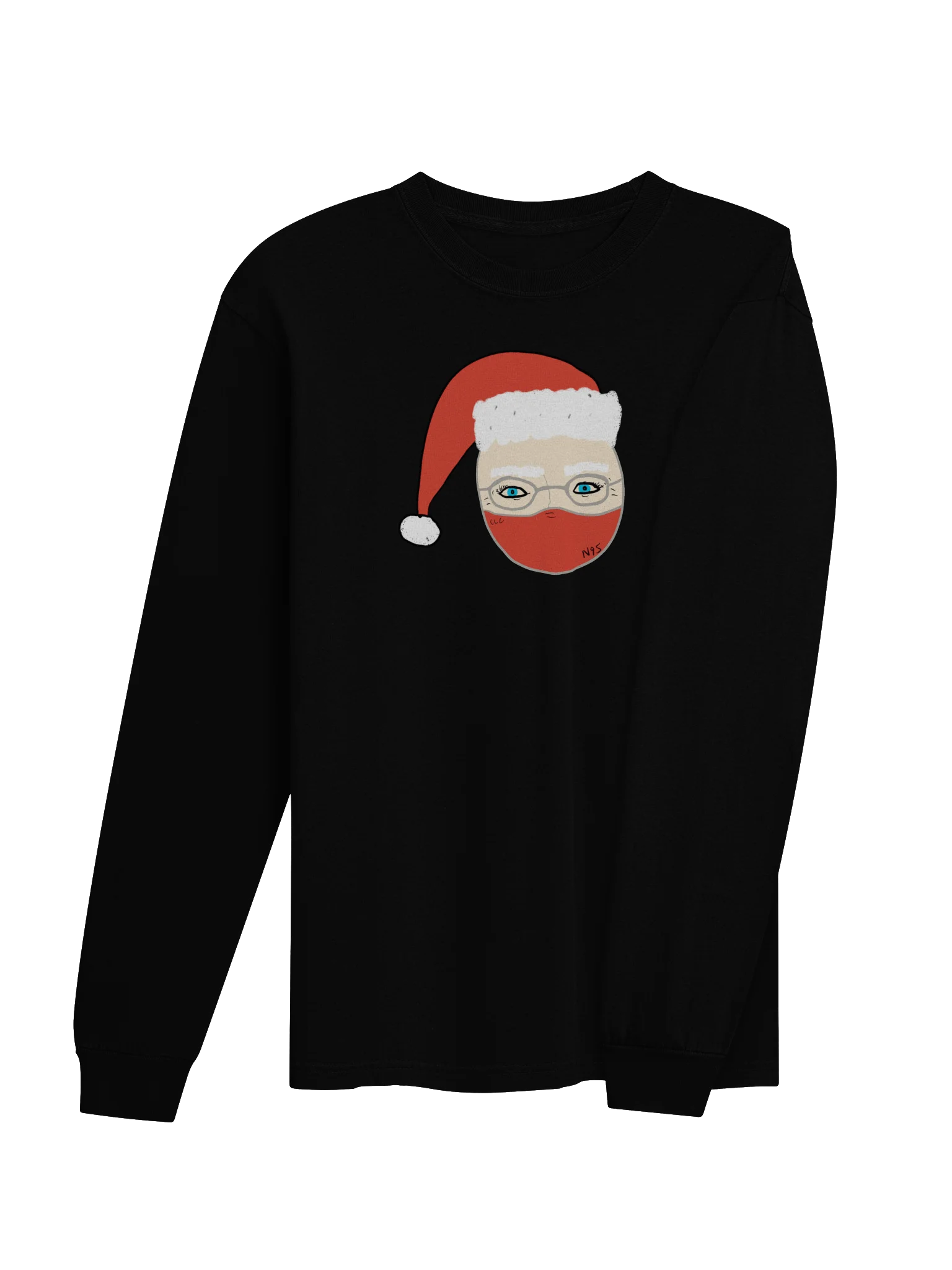 Santa Mask long sleeve tee product image (21)