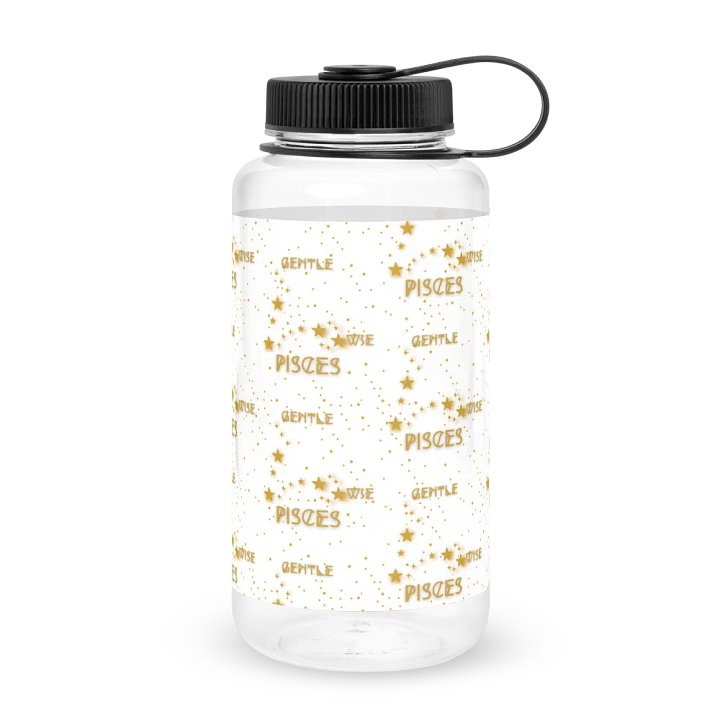 Pisces, Gentle & Wise, Water Bottle product image (2)