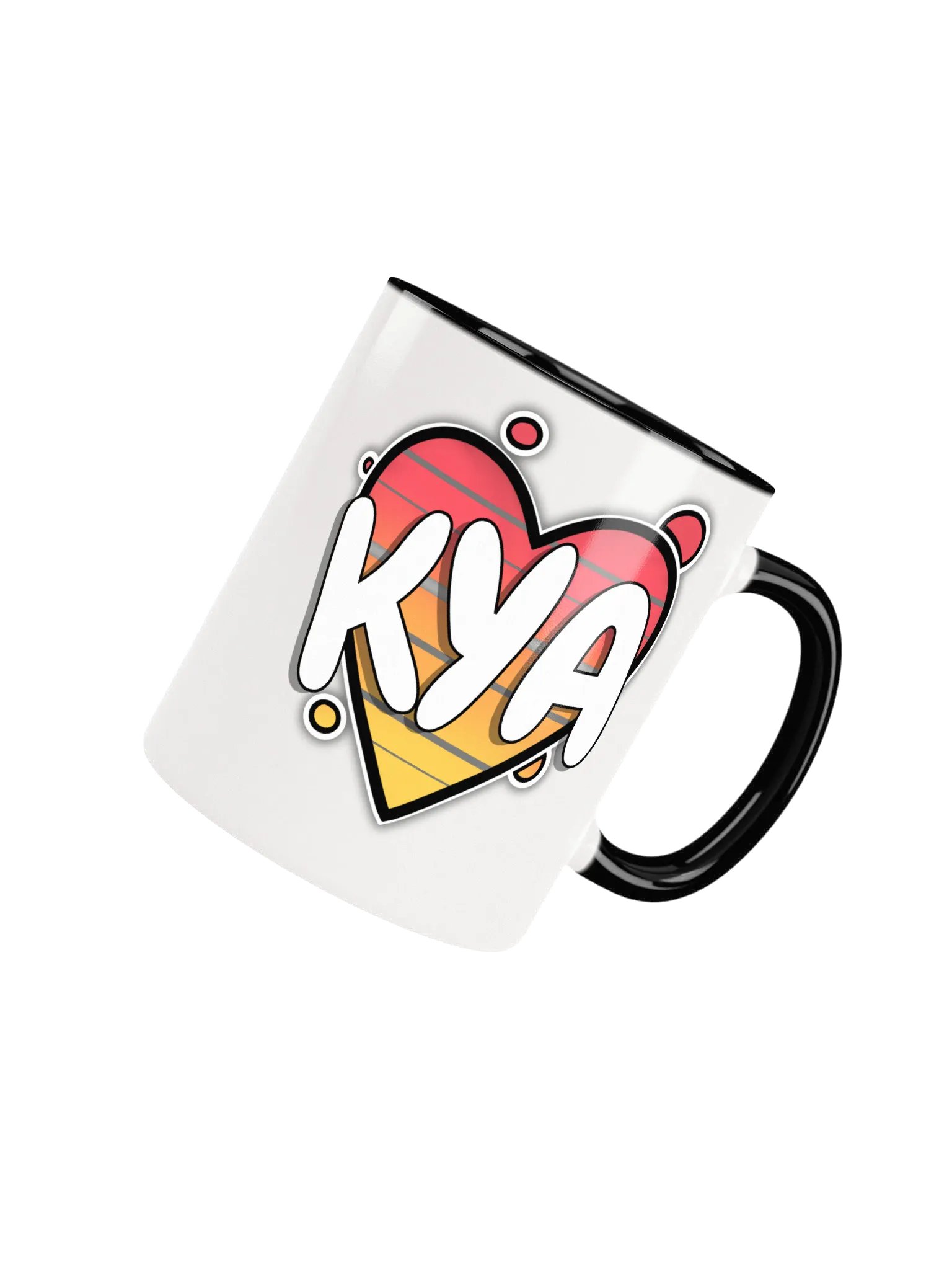 KYA Heart Stripes Ceramic Mug product image (25)