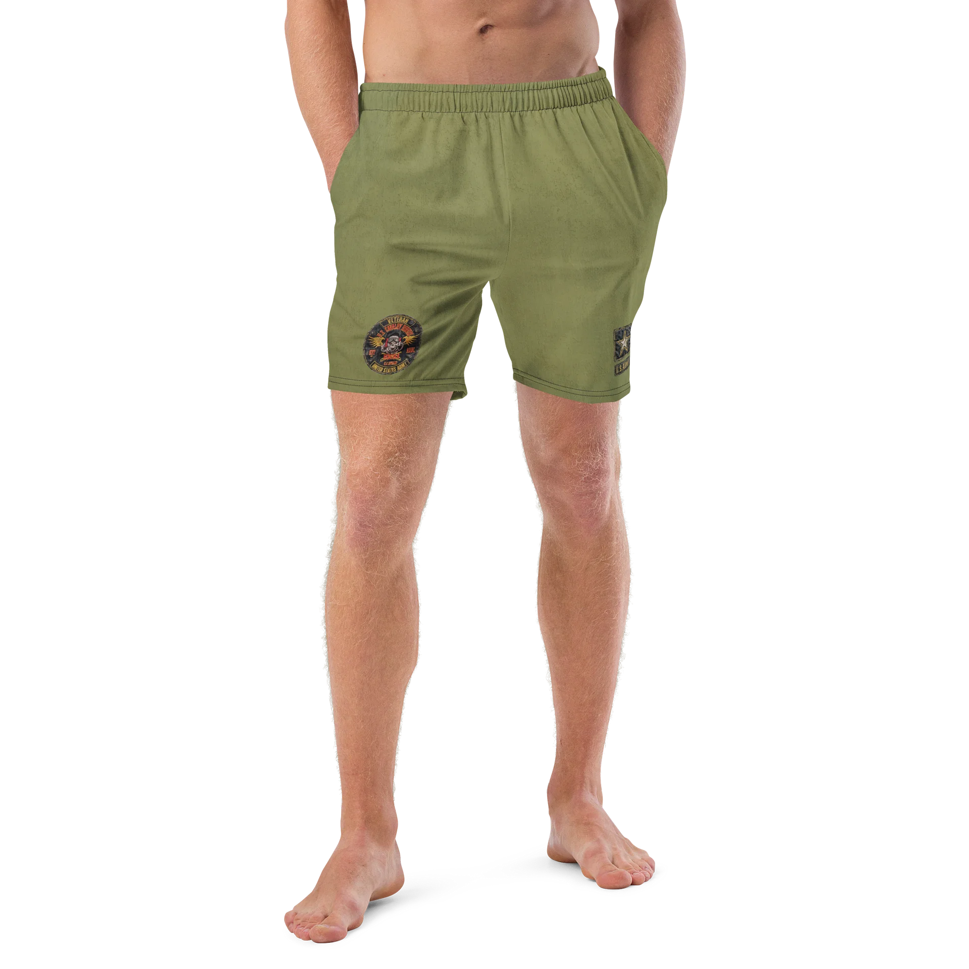 Distressed OD USCRA Cav Swim Trunks product image (4)