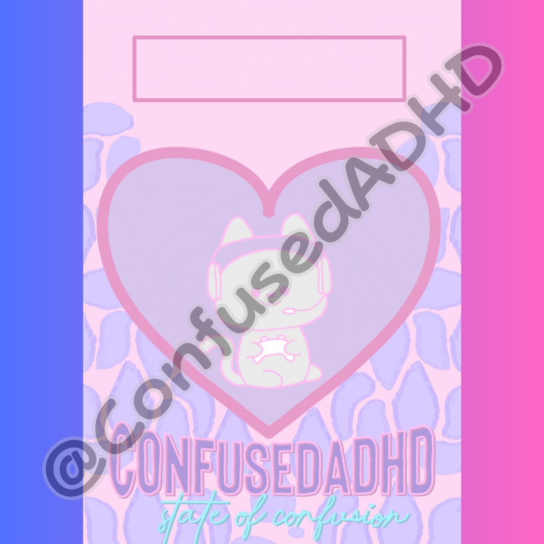 Heart CADHD Digital Planner Covers product image (2)