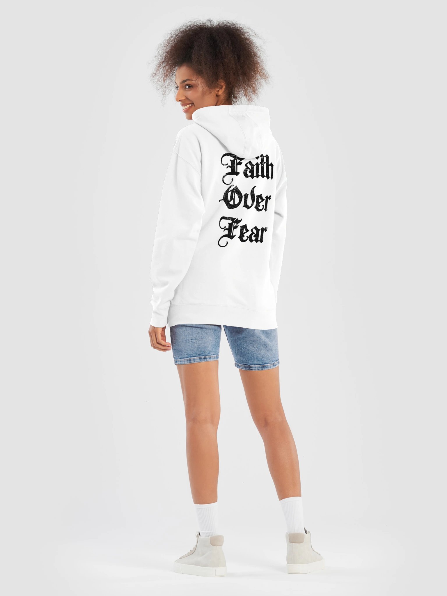 V4RSITY Faith Over Fear Hoodie (White) product image (8)