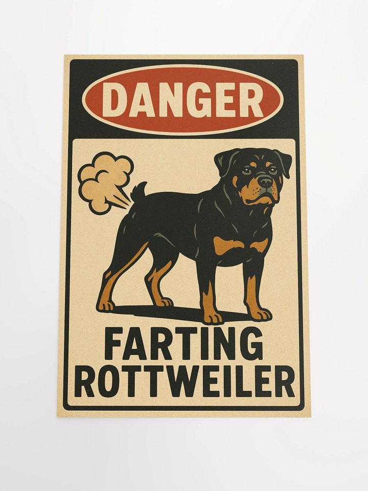 DANGER: FARTING ROTTWEILER - Poster product image (3)
