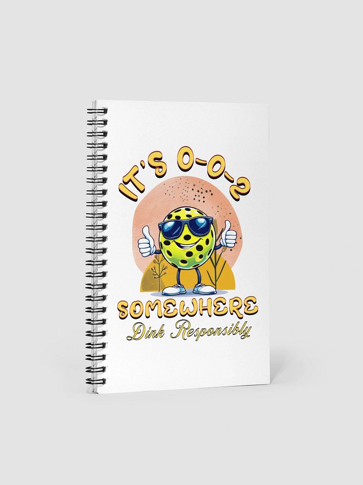 Its 002 Somewhere Pickleball Dink Responsibly Spiral Notebook product image (2)