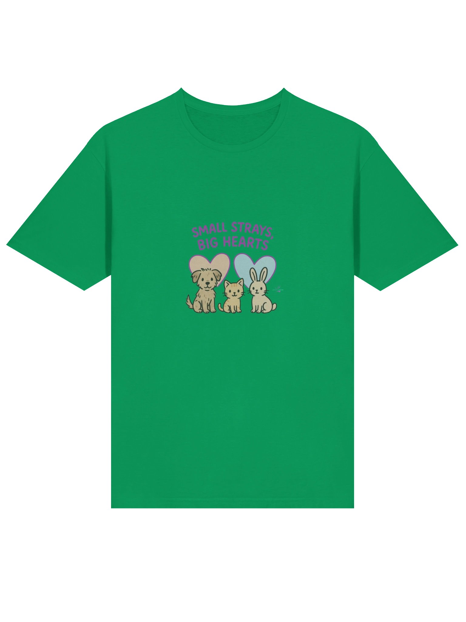 Small Strays, Big Hearts Cartoon T-Shirt product image (101)