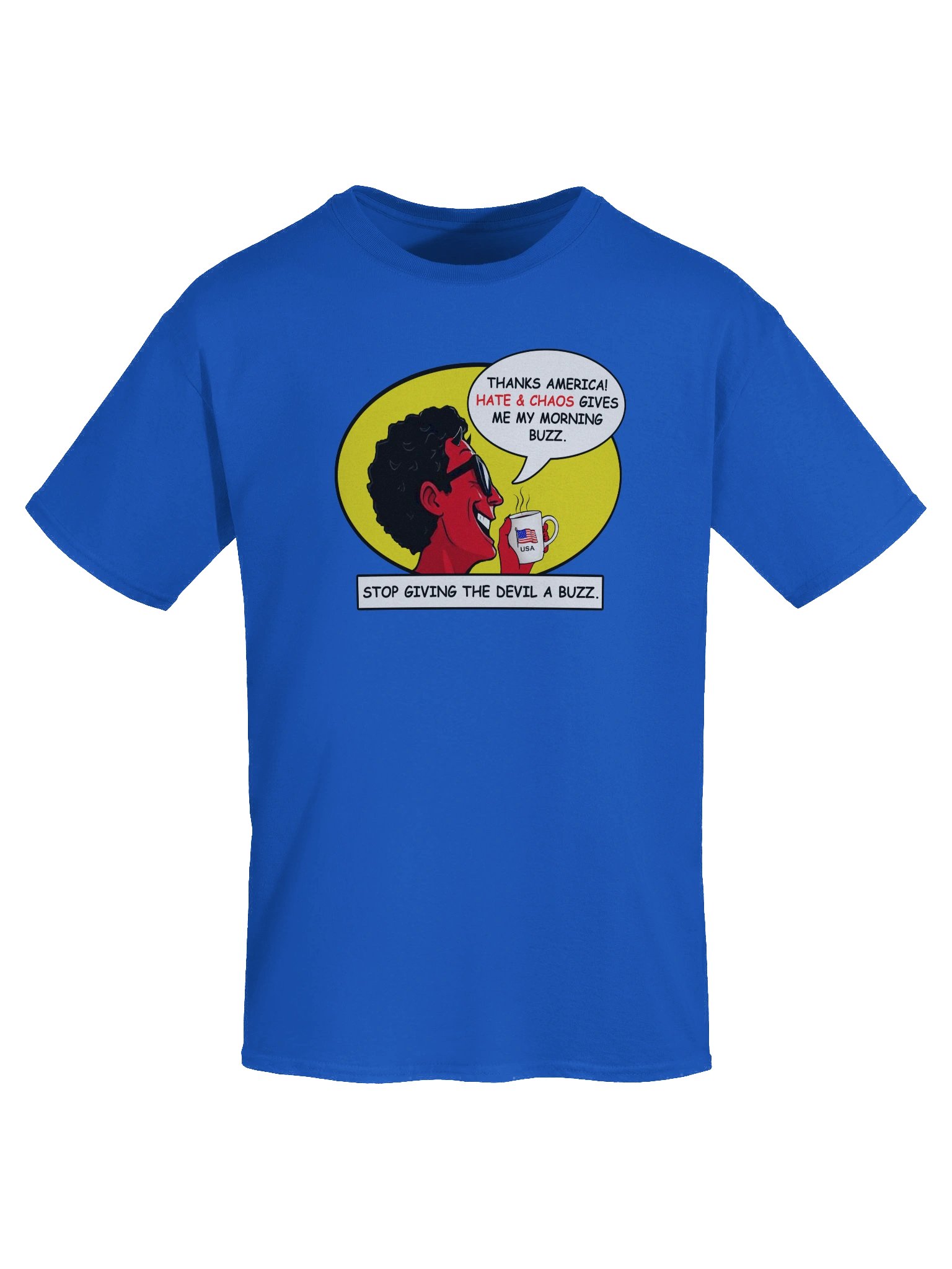 Stop Giving The Devil A Buzz Shirt - Funny Political Satire Tee product image (3)