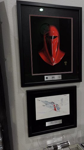 Nilo Rodis sketch, Rick Baker and Momma Fett all framed up #starwars #starwarsfan #starwarscollection #starwarscollector #spi...