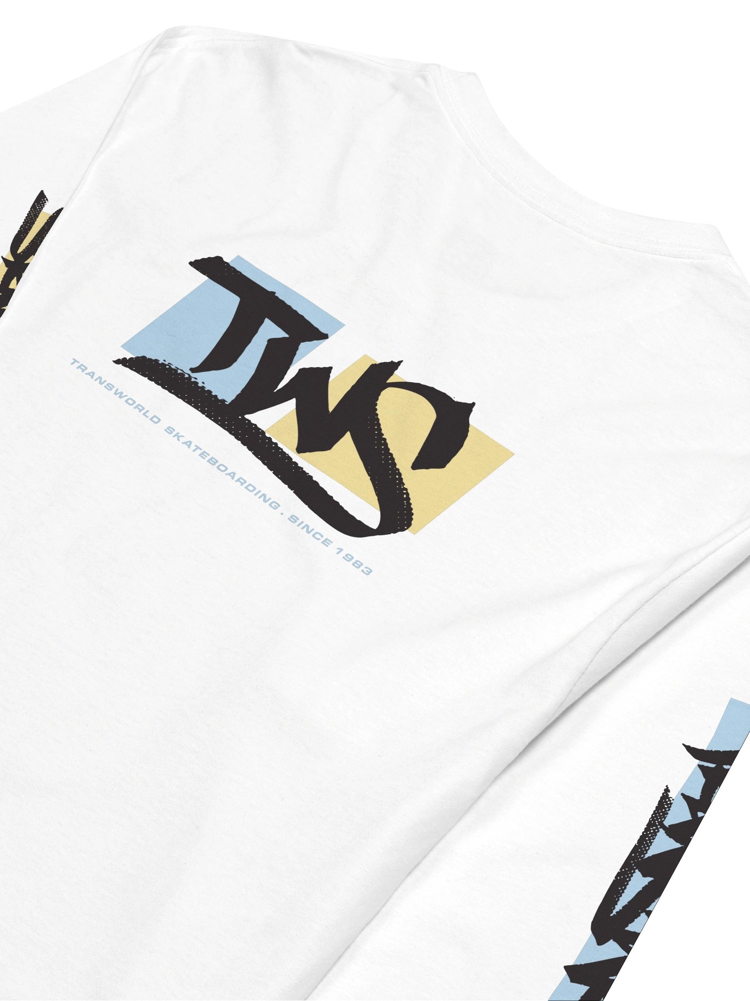 Eli Morgan Gesner Handstyle Longsleeve White T-Shirt product image (5)