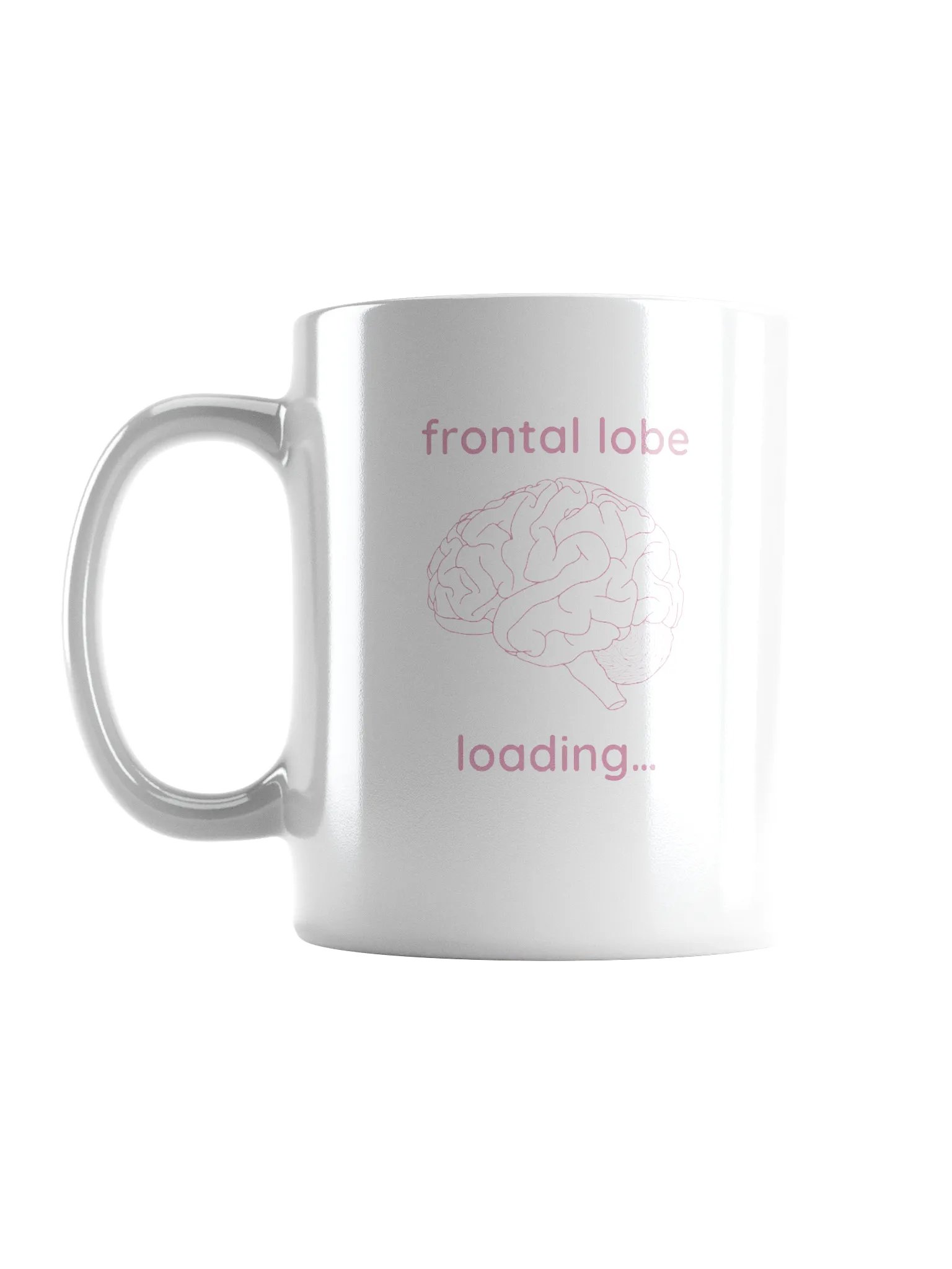frontal lobe loading... mug (pink) product image (6)