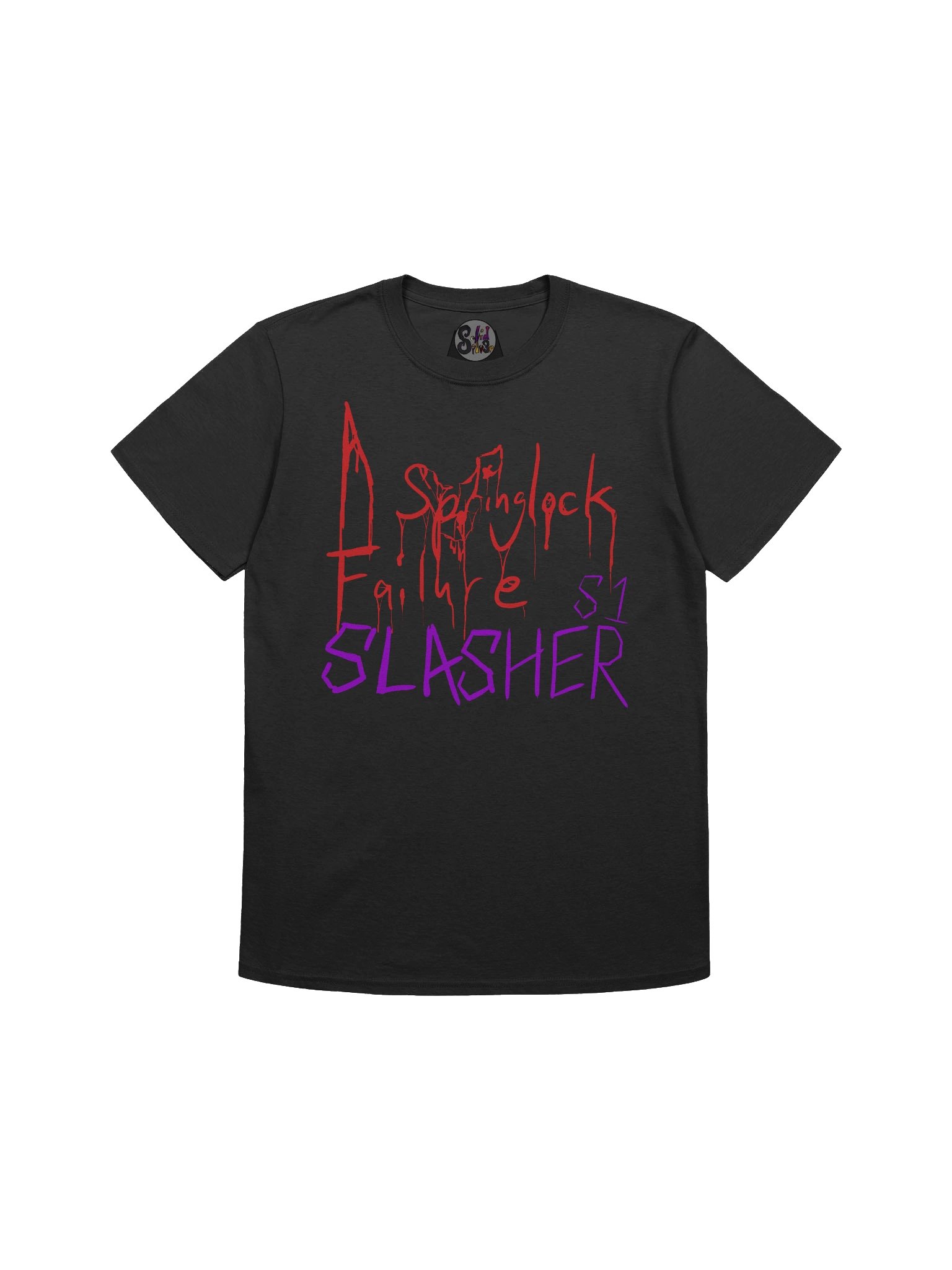 A Springlock Failure Season 1 Slasher Logo Full Color Soft T-Shirt product image (1)