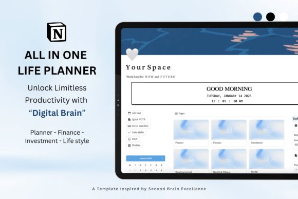 🌐 All-in-One Life Time Planner Planner product image (1)