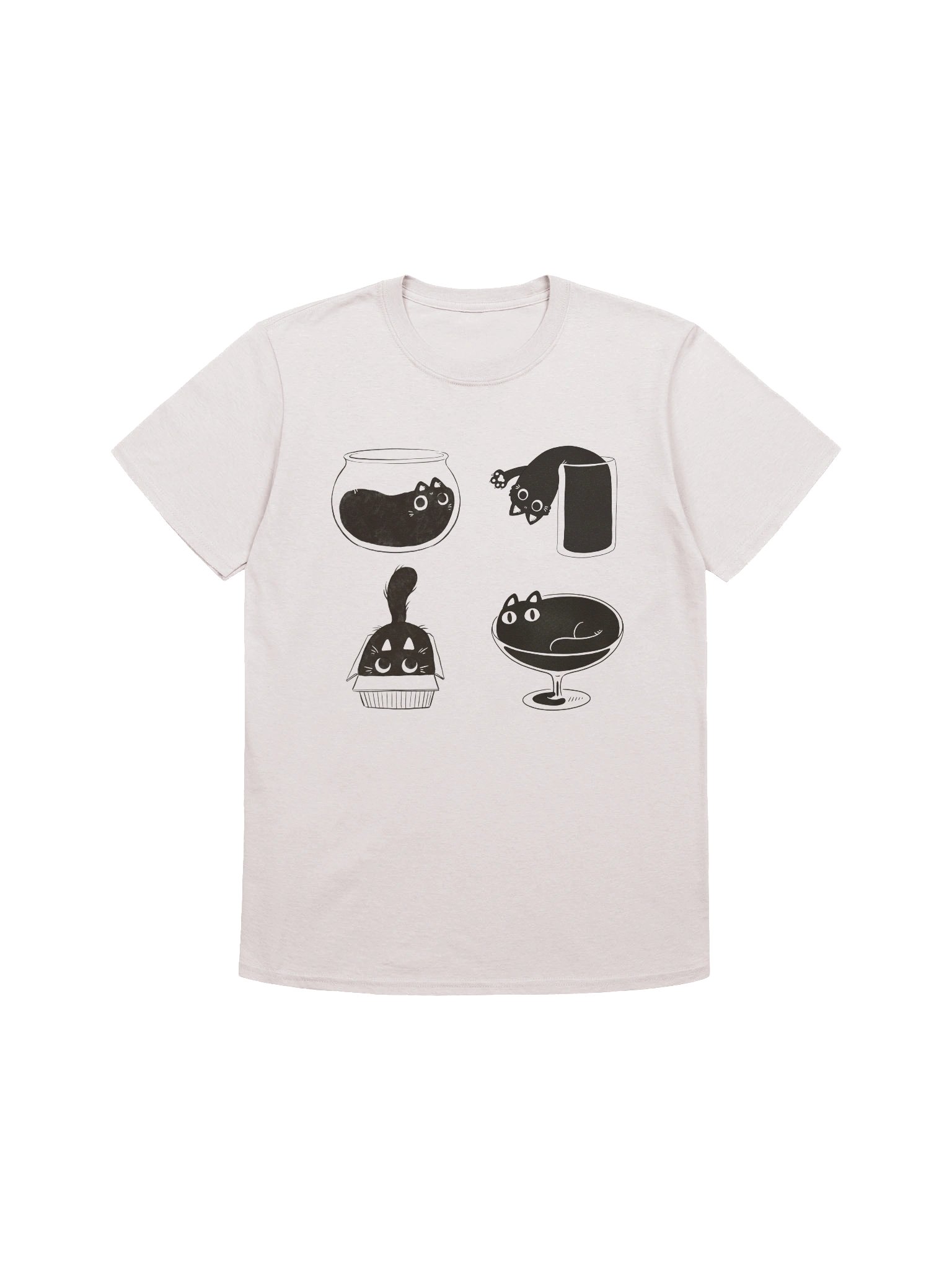 Cup & Bowl Cats T-Shirt product image (1)