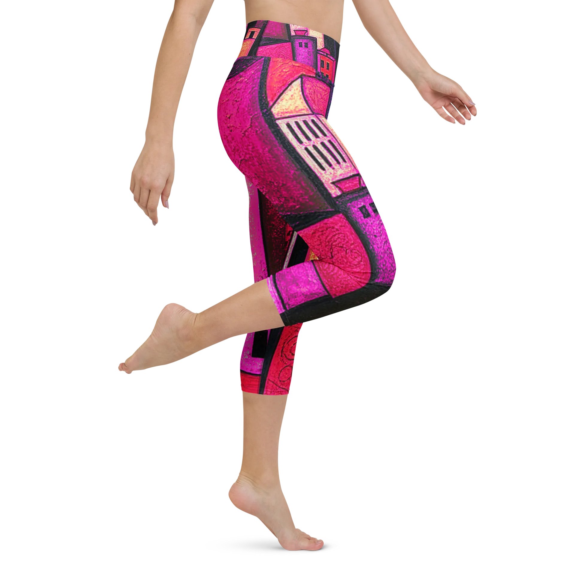 Red City Capri Leggings product image (1)