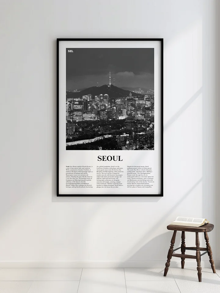 Seoul 01 Newspaper Poster | Framed product image (2)
