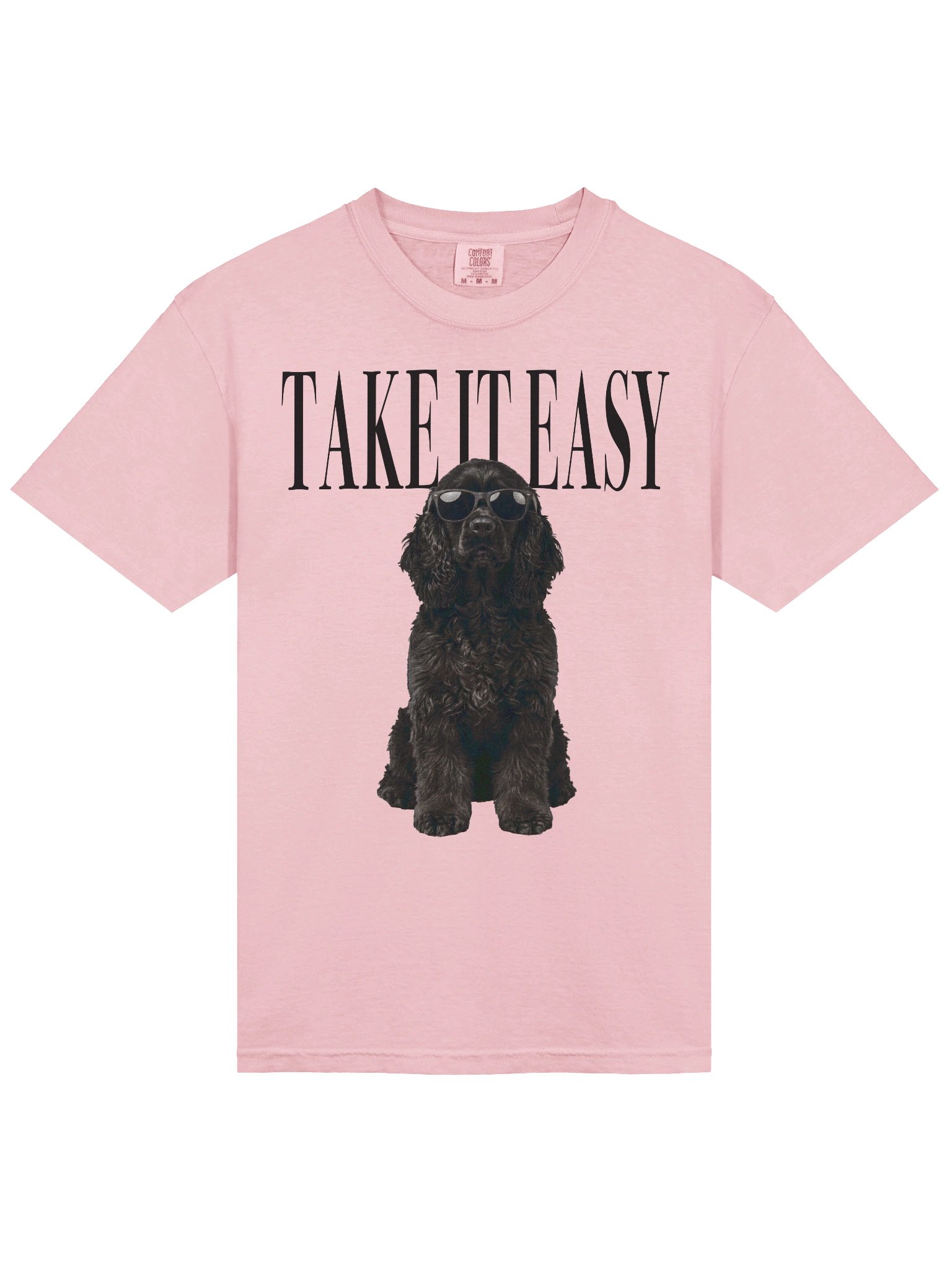 Take It Easy '90s Pop Vintage-Style T-Shirt for American Cocker Spaniel(Black) Owners product image (6)