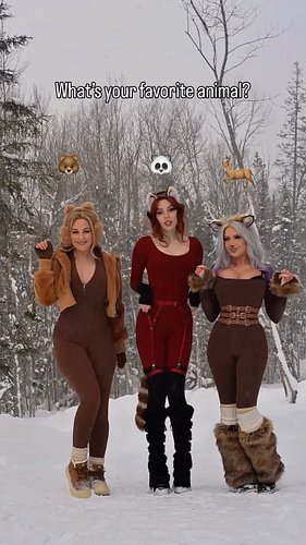 May I interrupt the heat with some snow? ❄️ 

Who would you want to take home with you? 

🦌: @k8sarkissian 
🐻: @hollywolfirl