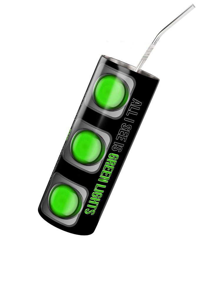 All I See Is Green Lights, 20oz Tumbler, BV product image (2)