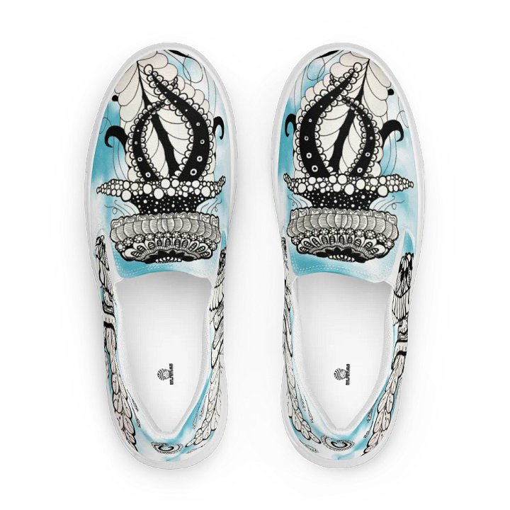 Oceanic Jellyfish Dreams Slip-On Men's Canvas Shoes product image (2)