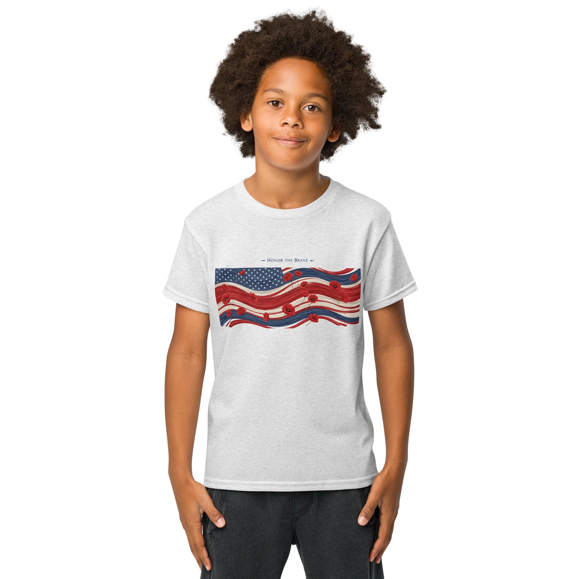 Patriotic Poppies Youth Sports Tee product image (9)