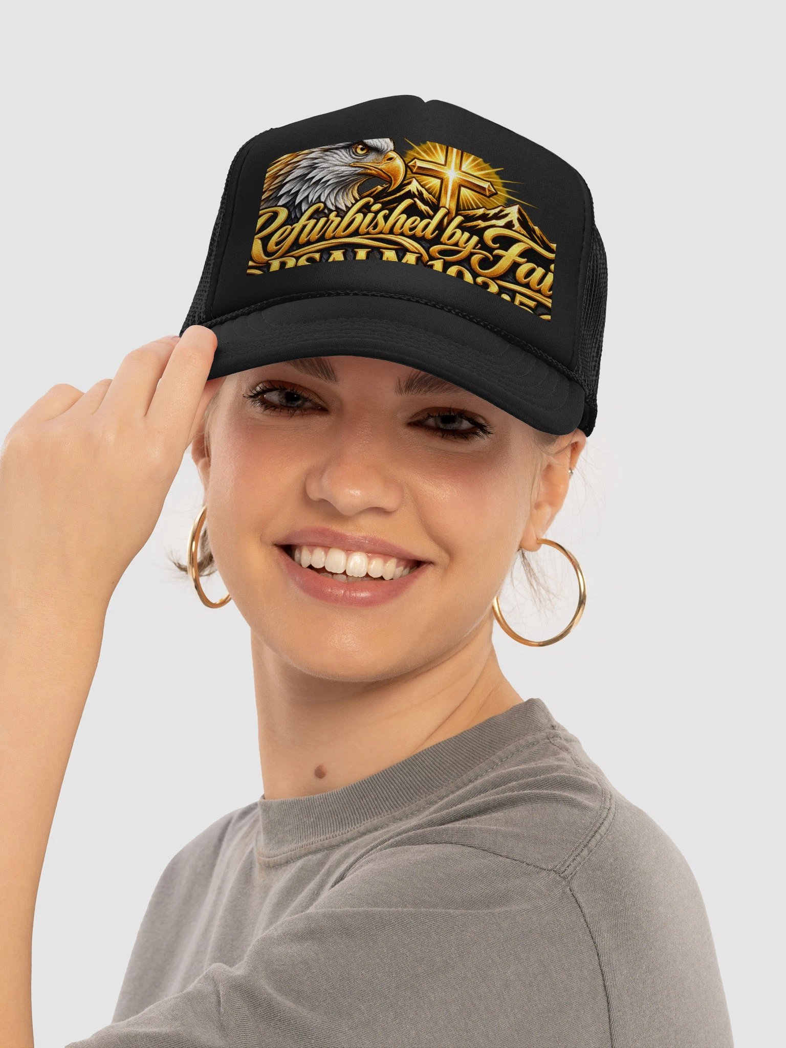 Psalm 103:5 Eagle Trucker Hat product image (4)